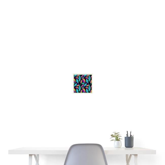 Stained Glass Leaves Design