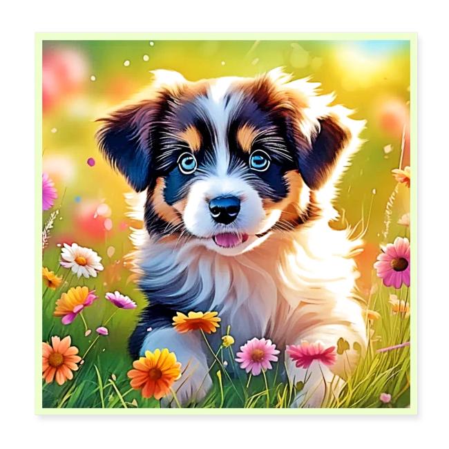 Happy Aussie Puppy Design
