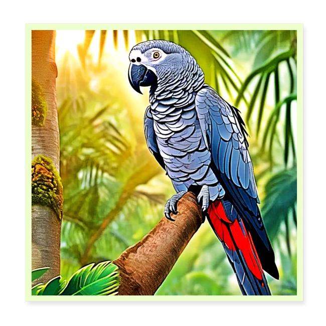 Grey Parrot Perch