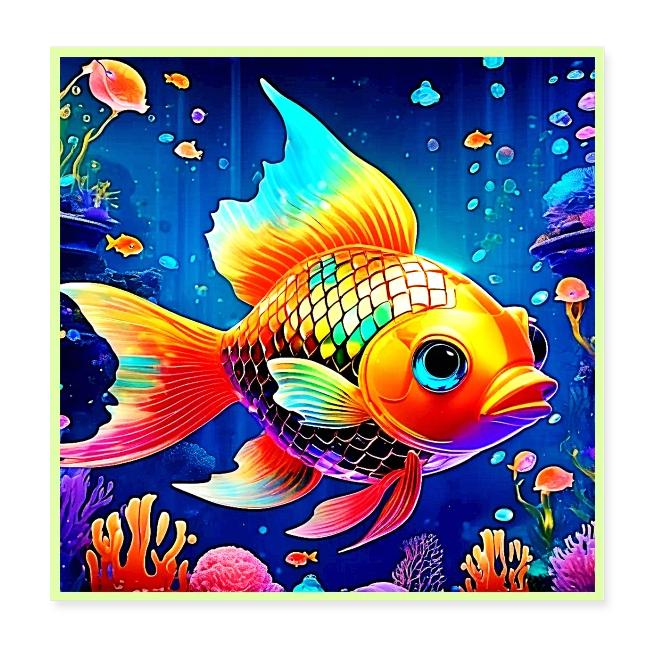 Rainbow Ocean Reef Fish Design