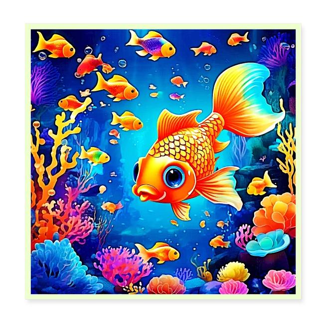 Vibrant Underwater Fish World Design