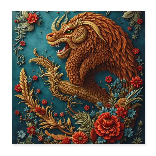 Fantasy souvenirs, regional Mexican designs - Poster 8x8
