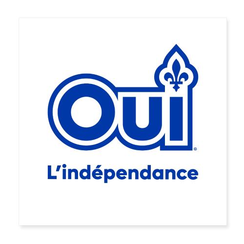 OUI Québec L'indépendance - Poster 8 x 8 po