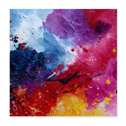 Abstract Art: Chromatic Clash - Poster 8x8
