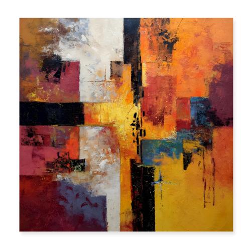 Abstract Art: Structured Chaos - Poster 8x8