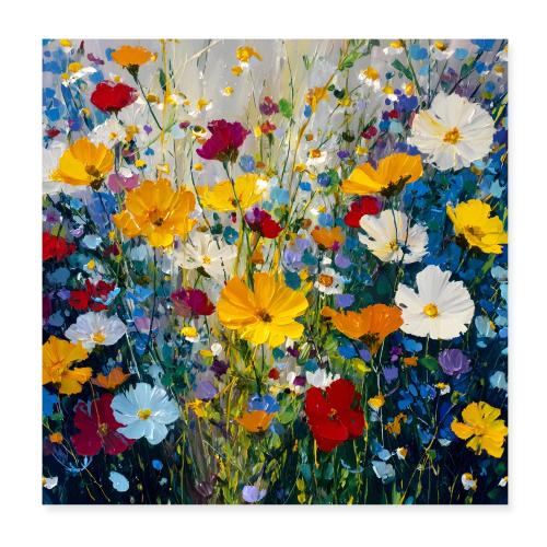 Canvas of Petals - Poster 8x8