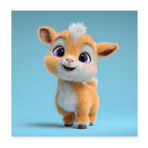 Sweet Baby Goat - Poster 8x8