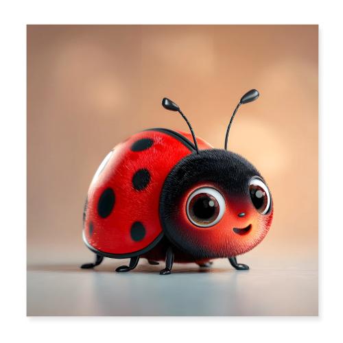 Joyful Ladybug - Poster 8x8