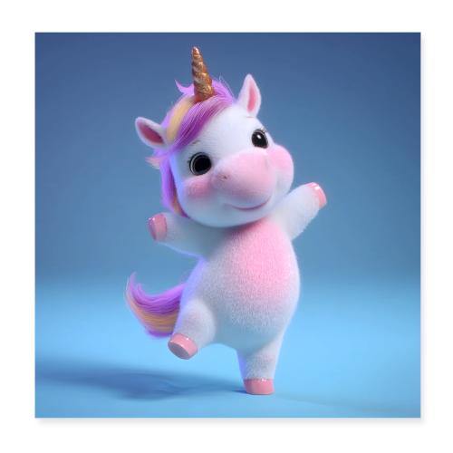 Dancing Unicorn Joy - Poster 8x8