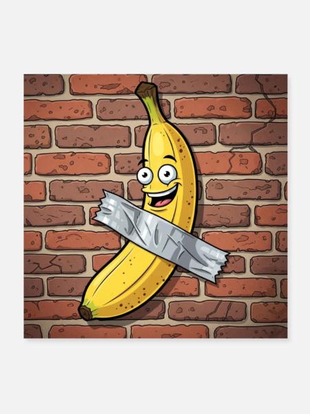 Go Bananas - Poster 8x8 - white - Front