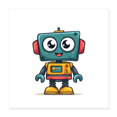 Friendly Robot Joy - Poster 8x8