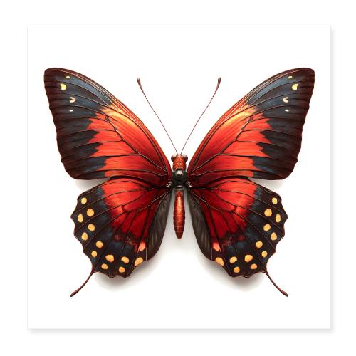 Fluttering Beauty - Poster 8x8