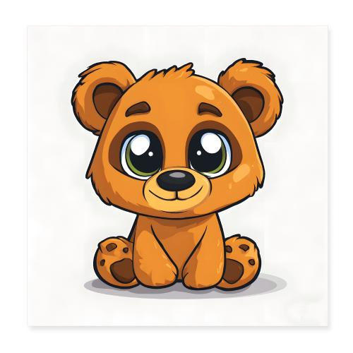 Innocent Baby Bear - Poster 8x8