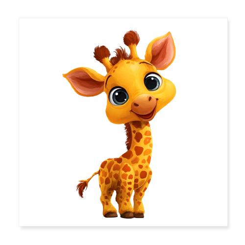 Tall Baby Giraffe - Poster 8x8