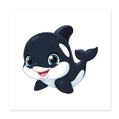 Little Orca Friend - Poster 8x8