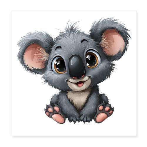 Gentle Baby Koala - Poster 8x8