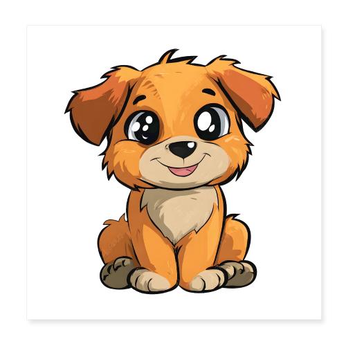 Innocent Puppy Eyes - Poster 8x8