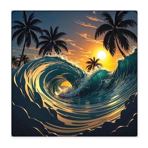 Liquid Morning Wave - Poster 8x8