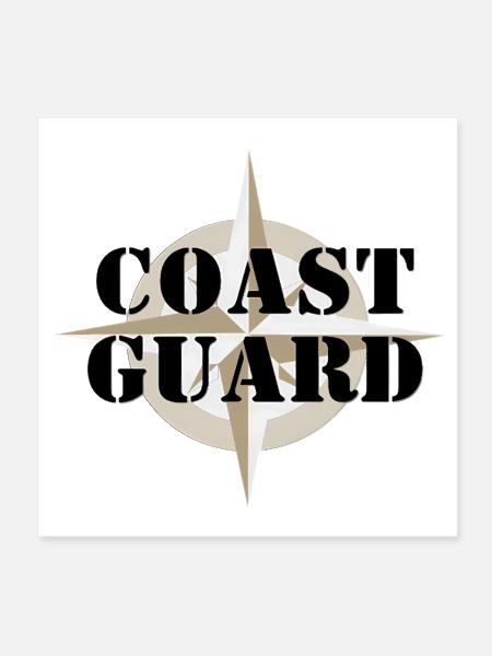 Maritime Flag Compass Emblem - Poster 8x8 - white - Front