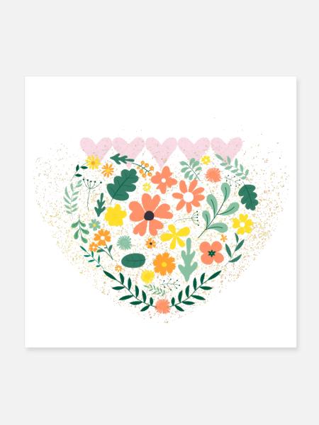 Shine bright  - Poster 8x8 - white - Front