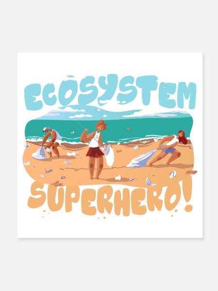 Ecologist Ecology - Poster 8x8 - white - Front