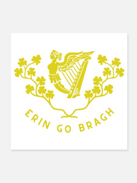 Erin Go Bragh - Poster 8x8 - white - Front