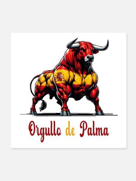 The pride of Palma flag design - Poster 8x8 - white - Front