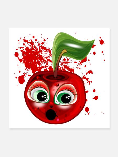 HALLOWEEN COSTUME CHERRY - Poster 8x8 - white - Front