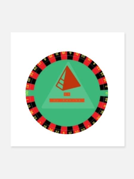 EMPIRE LABEL in Roulette Wheel - Poster 8x8 - white - Front