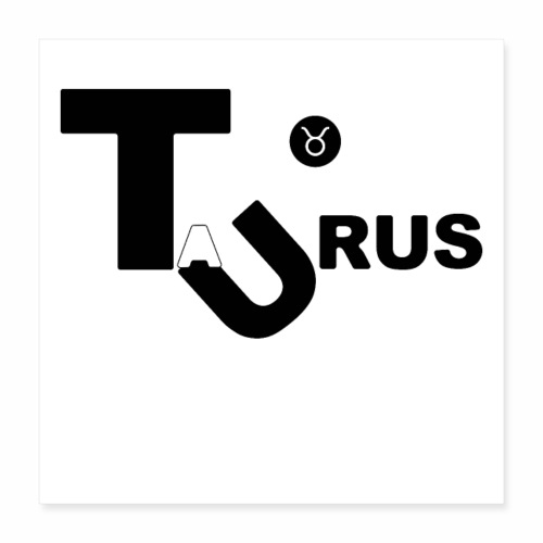 Taurus Symbol - Poster 16x16