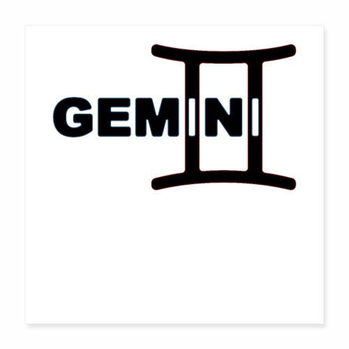 Gemini Symbol - Poster 16x16