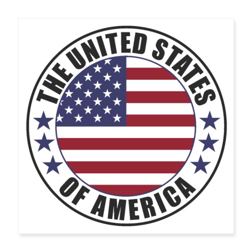 The United States of America - USA - Poster 16x16