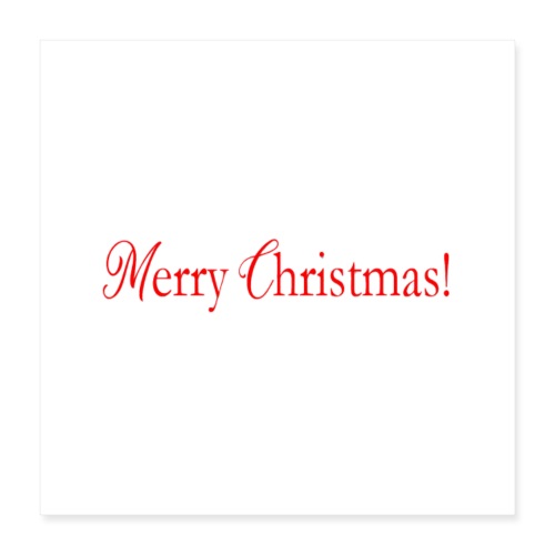 NEW DESIGN Merry Christmas! (RED) - Poster 16x16
