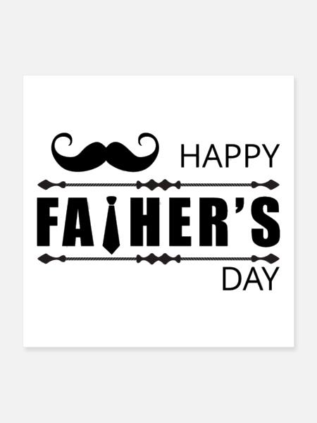 Fathers day - Poster 16x16 - white - Front