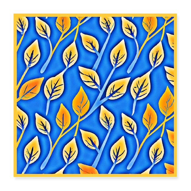 Vibrant ColorVista Leaves Pattern