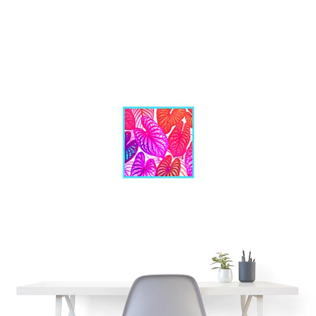 Color Burst Leaves Neon Elegance