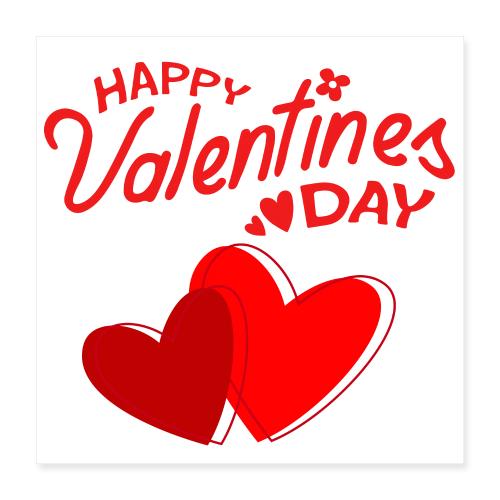 Heart design, Love, Valentine's Day, February 14 - Poster 16x16