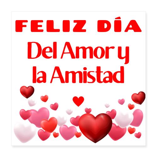 Design Happy Day of Love and Friendship, February. - Poster 16x16