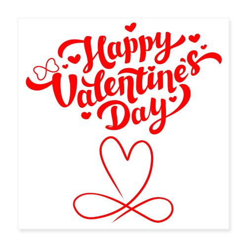 Valentine's Day Designs of Love and Infinity. - Poster 16x16