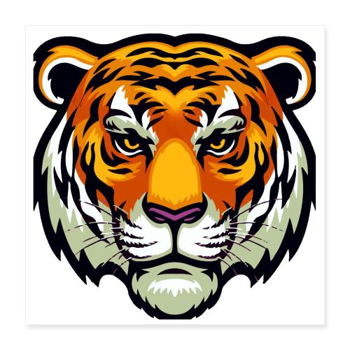 Tiger Fashion Feline Animal, Tiger Willing Success - Poster 16x16