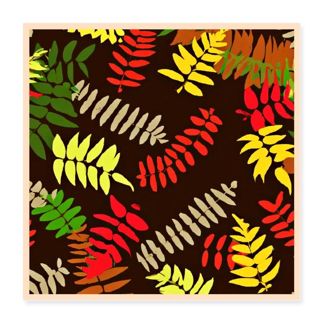 Autumn Leaves Pattern Art
