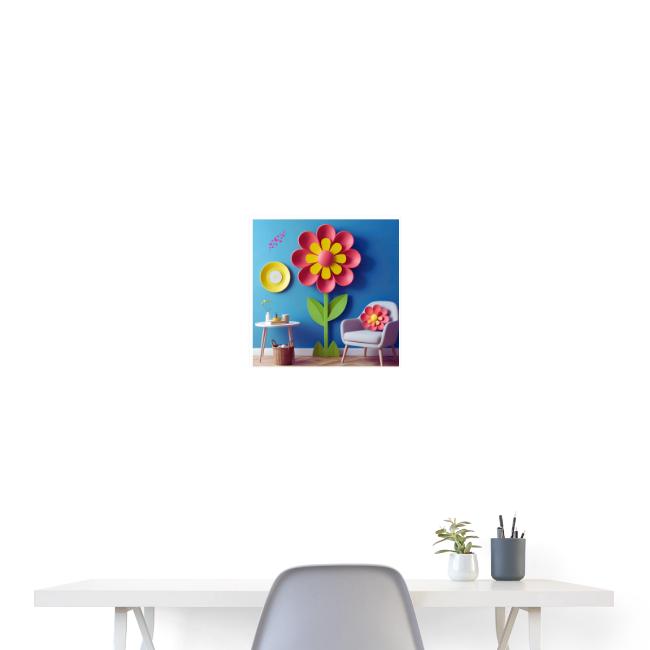 Flower design and harmony of environmental well-be