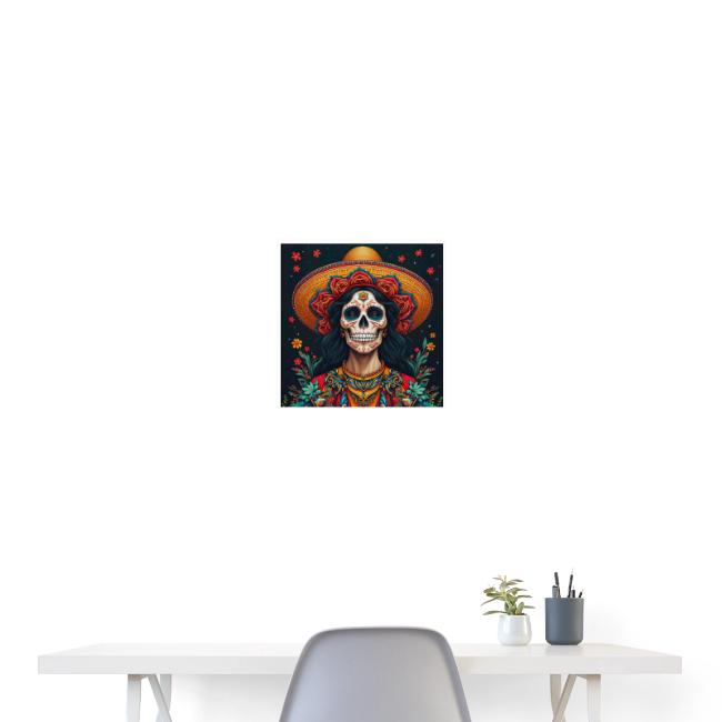 Charra Skull Art | Traditional Mexican Design