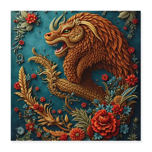 Fantasy souvenirs, regional Mexican designs - Poster 16x16