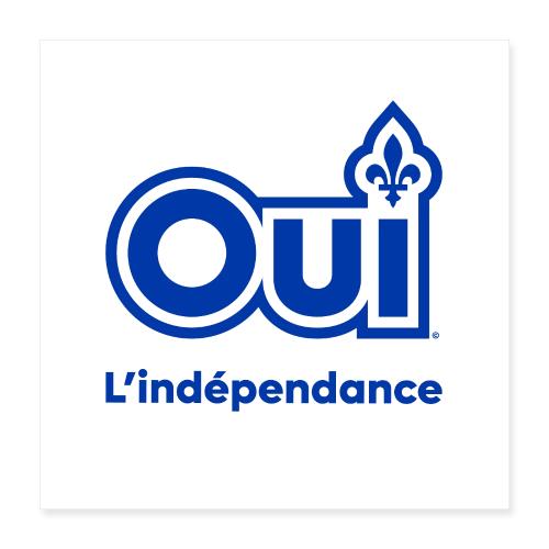 OUI Québec L'indépendance - Poster 16 x 16 po