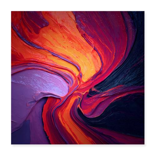 Abstract Art: Core Heat - Poster 16x16