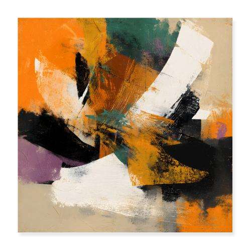Abstract Art: Fragmented Harmon - Poster 16x16