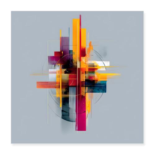 Abstract Art: Center Pulse - Poster 16x16