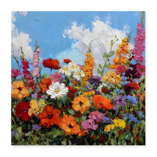 Cloudlight Blossoms - Poster 16x16