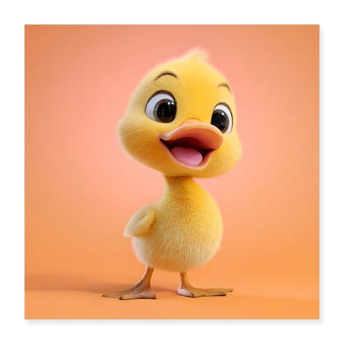 Sunny Baby Duck - Poster 16x16
